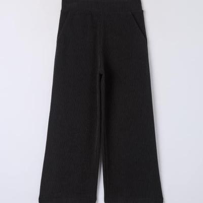 Ribbed wide leg pant