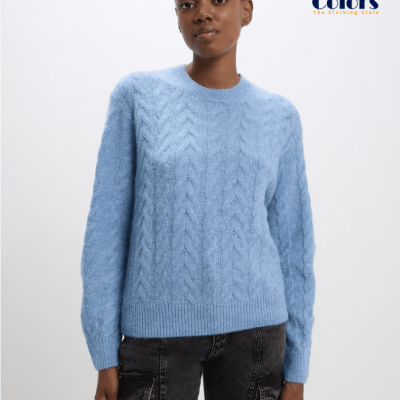 Dark Sky-Blue Sweatshirt for Woman