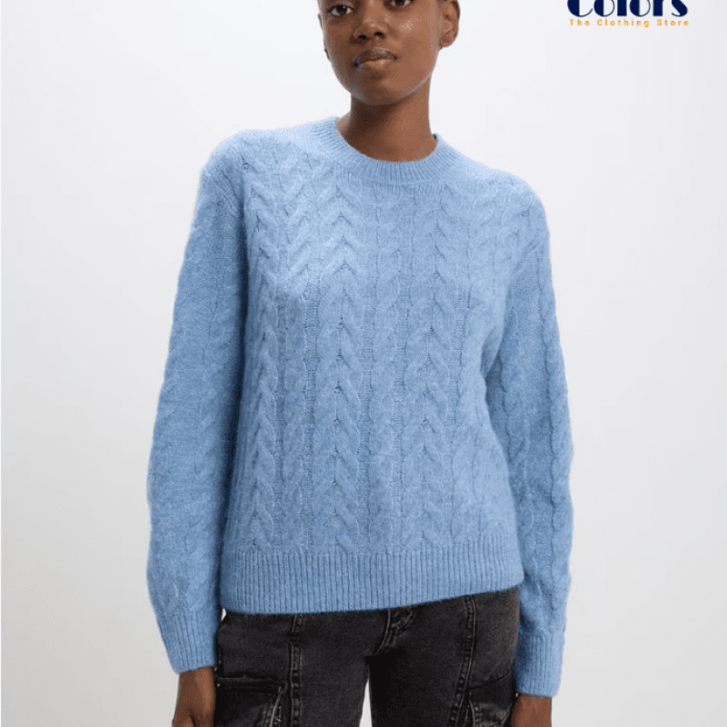 Dark Sky-Blue Sweatshirt for Woman