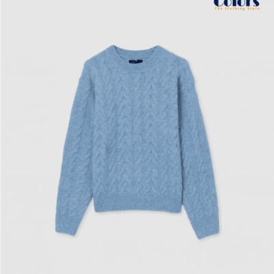 Dark Sky-Blue Sweatshirt for Woman