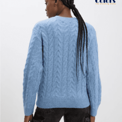 Dark Sky-Blue Sweatshirt for Woman