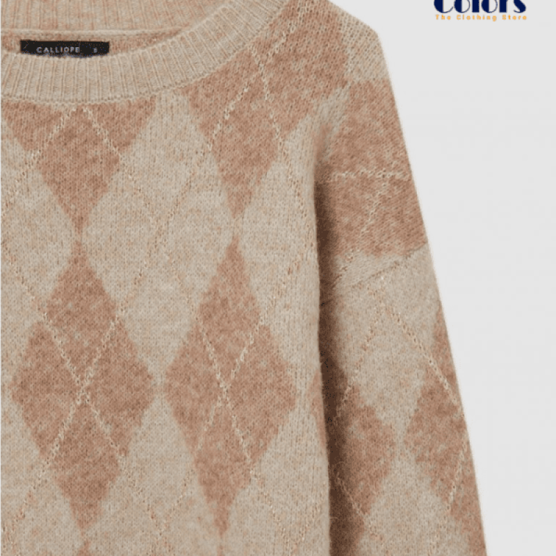 Diamond Patterned Sweater