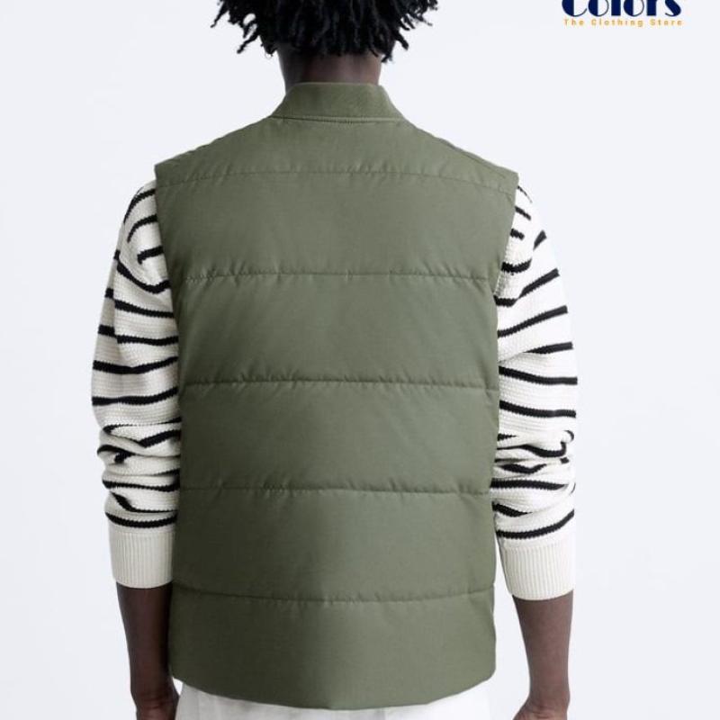 Exclusive Gilet With Rubberized Finish