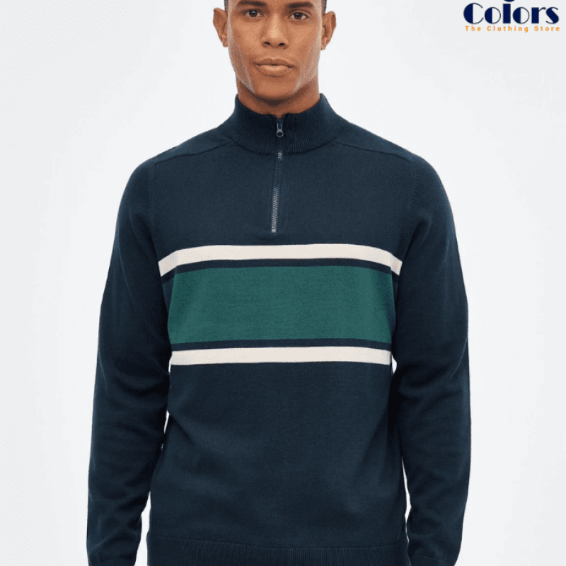 Exclusive Zipper Neck Sweater