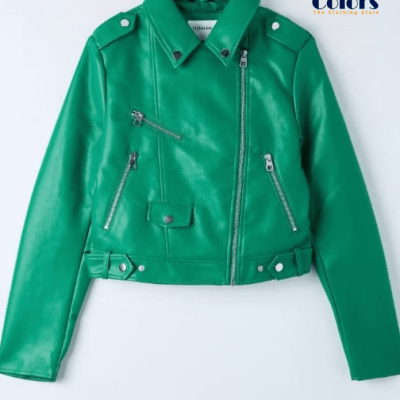 Leather Jacket Green Emerald