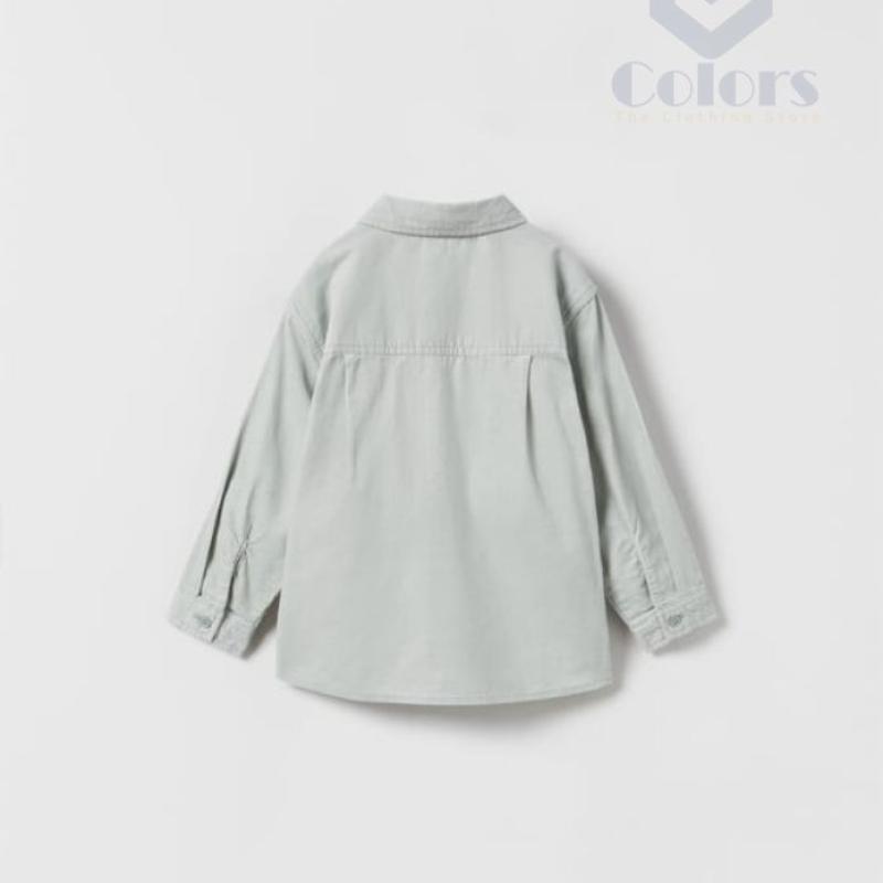 Kids Cord Shirt-Lite Grey