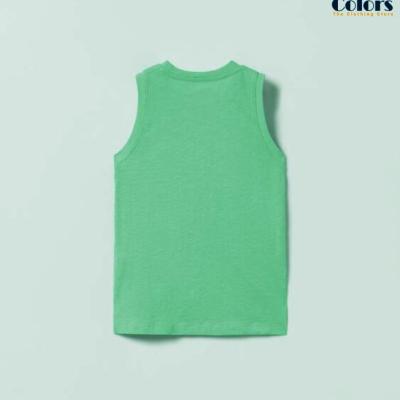 Kids Embroidered Tank Top Light Green