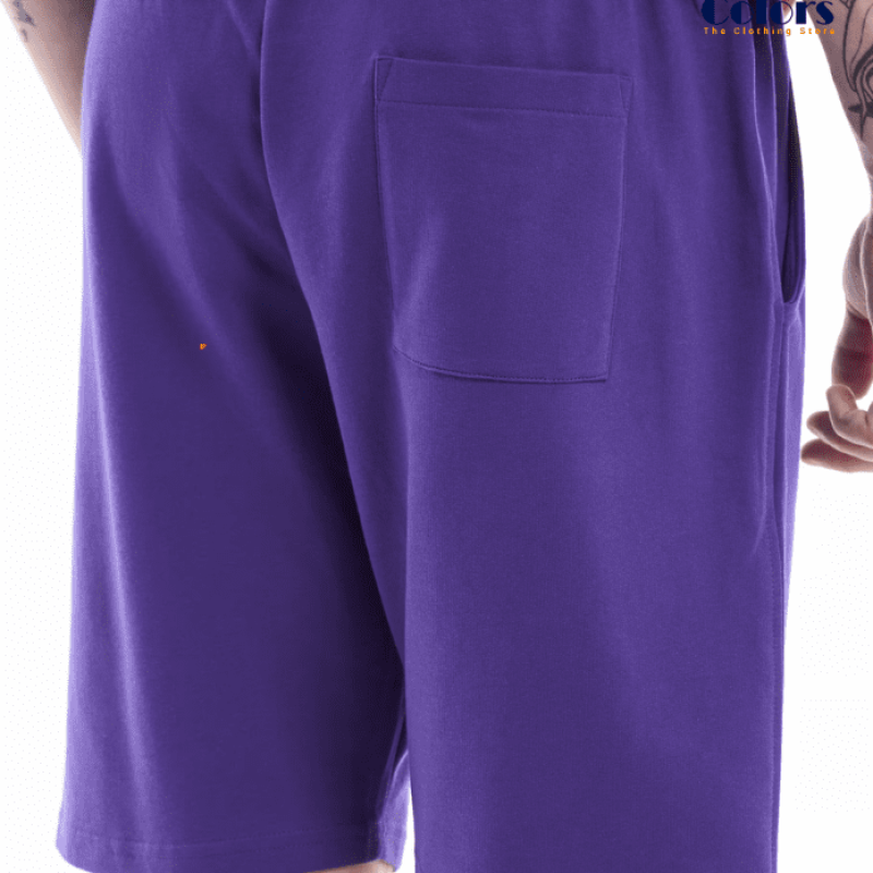 Logo Print Bermudas Blue Shorts for Men