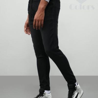 Men Denim Jogger-Black