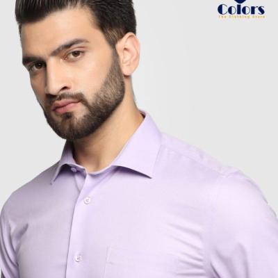 Men Stretchable Shirt – Pink