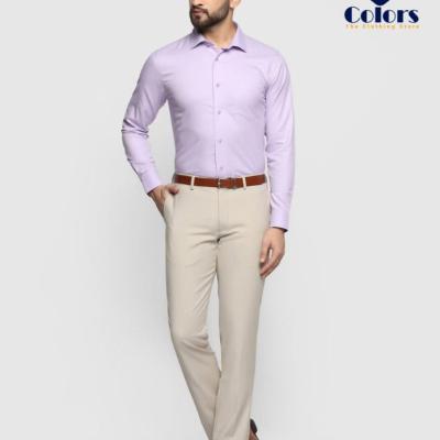 Men Stretchable Shirt – Pink