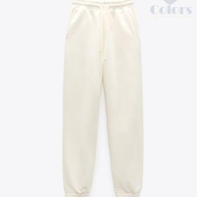 Pearl White Women Jogger Trouser