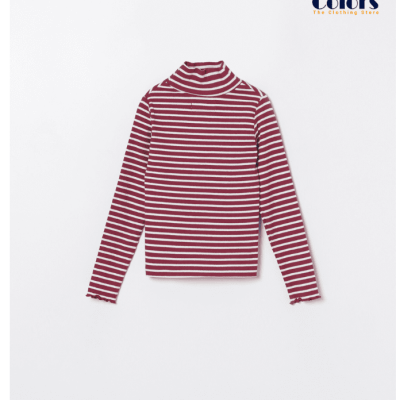 ROLL NECK PRINT T-SHIRT