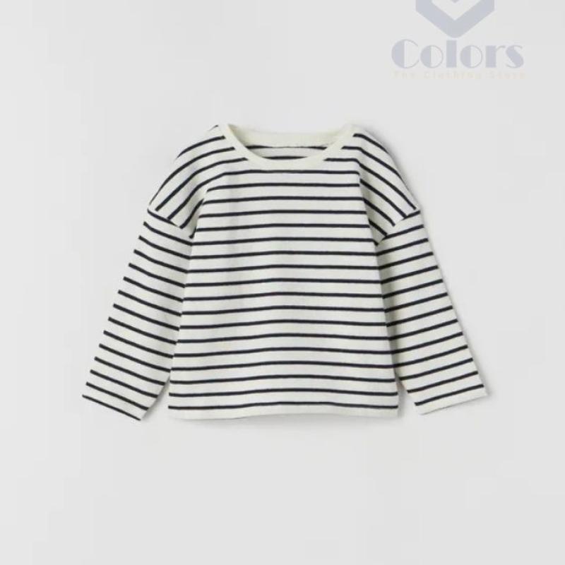 Round Neck Full Sleeve Kids T Shirt-Stripe