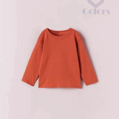 Round Neck Kids Orange T-Shirt