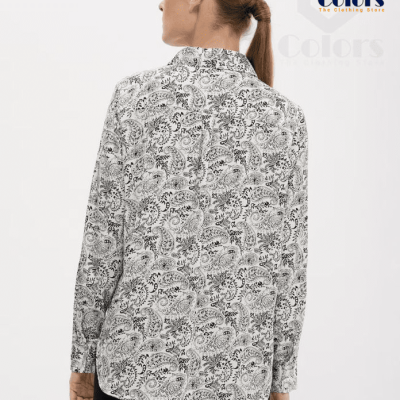 Shirt Var White Woll – Curvy Long-Sleeved Elegance