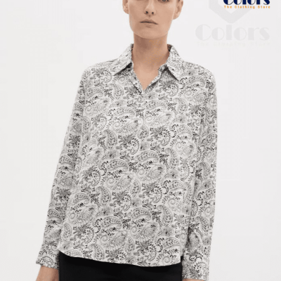 Shirt Var White Woll – Curvy Long-Sleeved Elegance