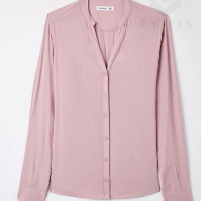 Single Collar Women Casual Corporate Shirt