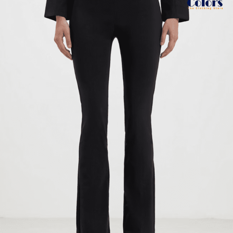 Solid-Colour Ultra black Trousers