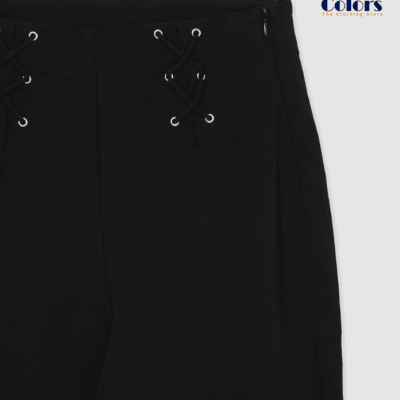 Solid-Colour Ultra black Trousers