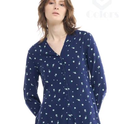 Var Blue Dark Women’s Corporate Casual Shirt