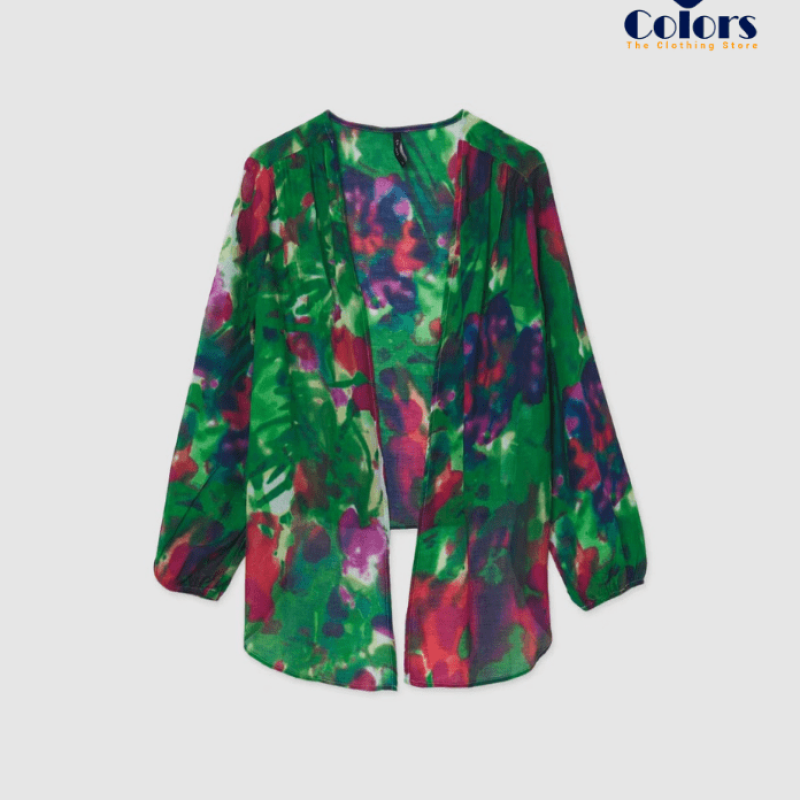 WOMEN Forest Silk Top