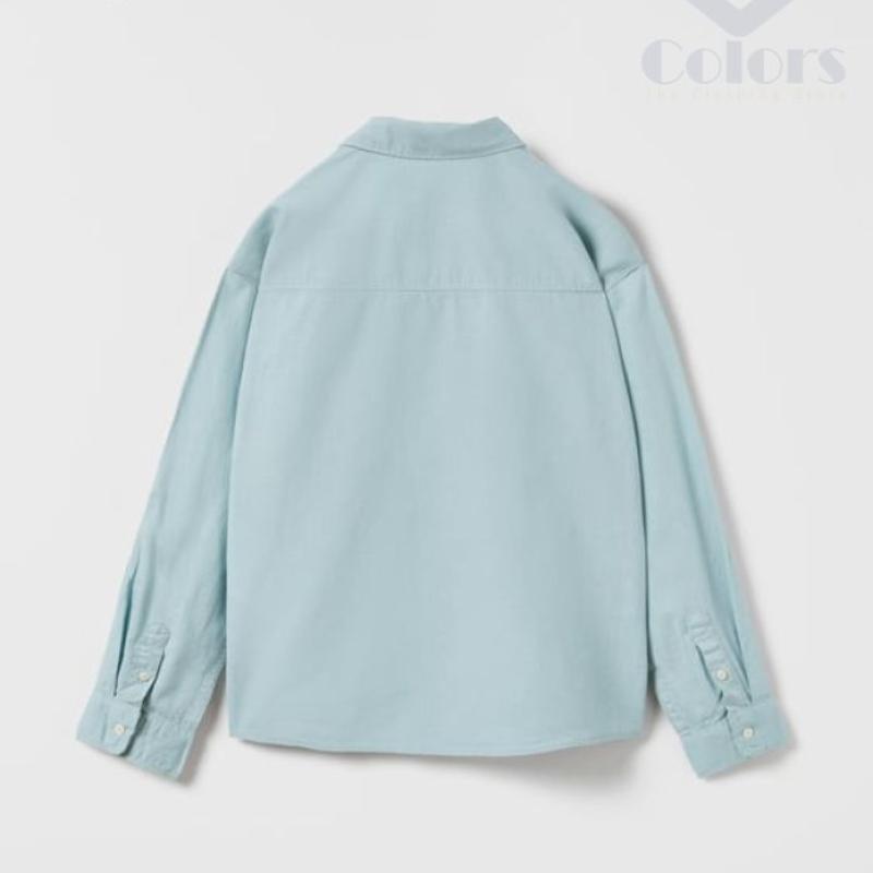 Plain Shirt – Long Sleeve Collared Shirt