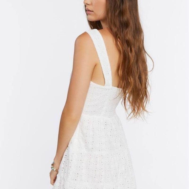 Women’s Floral Eyelet Mini Dress