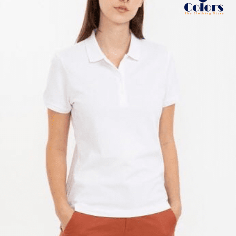 Women’s Slim Fit Stretch Cotton Polo T-Shirt